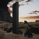 Image for article titled Men discover mysterious metal monolith in Utah wilderness, immediately touch it
